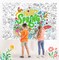 Hello Spring Coloring Poster with 24pcs Paint Pens,Spring Party Jumbo Paper Coloring Banner